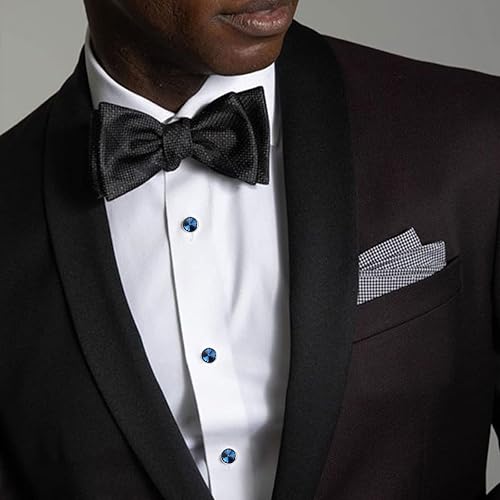 Crystal Shirt Studs for Men's Tuxedo Shirt, Tuxedo Buttons for