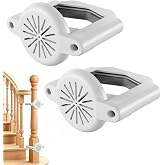 BBsecure No Drill Baby Gate Banister Adapter, Upgraded Stairs Mounting Kit | Fits Round &amp; Square Posts 1.5"&ndash;3.5", for Most Baby &amp; Dog Gates, Design for Mesh &amp; Metal Gate, No Holes in Your Posts, White