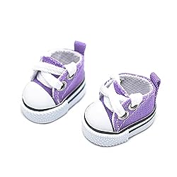 Mini Doll Shoes, 1 Pair Cute Lace Up Canvas
