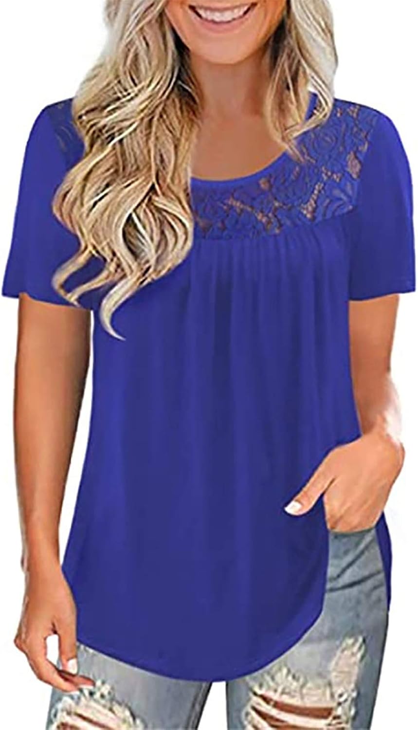 Chemise Femme élégante En Coton/lin - T-shirt Tunique Longue, Manches Longues | Grandes Tailles, Couleur Bleu Marine Et Blanc - 11