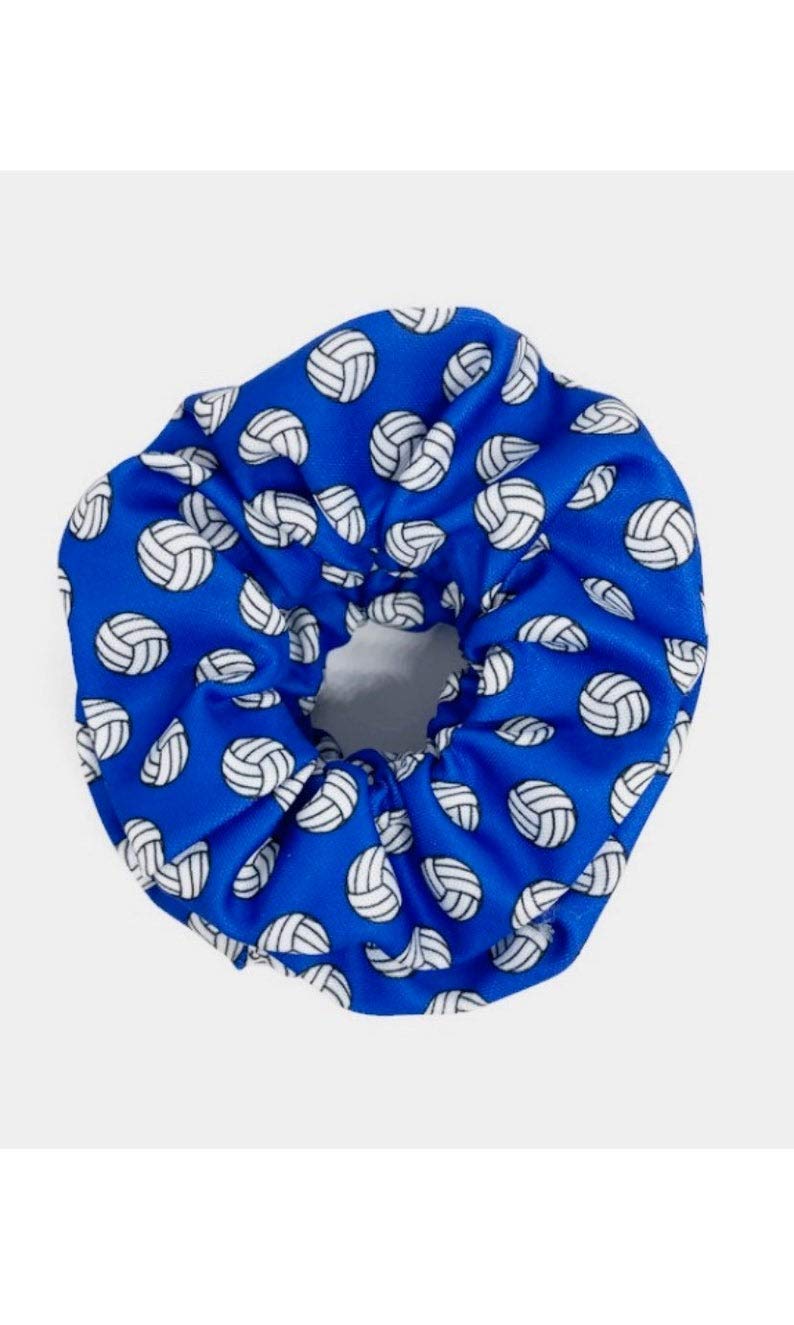 Amazon Com Royal Blue Black And White Club Volleyball Scrunchies
