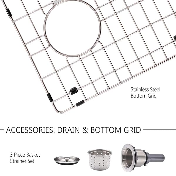 BOOMHOZE STAINLESS STEEL UNDERMOUNT BAR SINK, 15 X 17 INCHES SMALL WET BAR UNDERMOUNT 16 GAUGE SUS304 BRUSHED NICKEL SINGLE BOWL OUTDOOR KITCHEN SINK