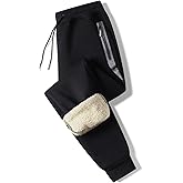 STICKON Men's Sweatpants Fleece Joggers Slim Fit Track Pants Bottoms Elastic Waist Zip Pockets Drawstring