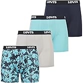 Levi's Mens Underwear Microfiber Boxer Brief for Men Ultra Soft 4 Pack