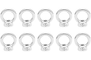 Lifting Eye Nut M6 Lifting Eye Bolts Nuts Stainless Steel Eye Nuts for Lifting Equipment Rope Fitting