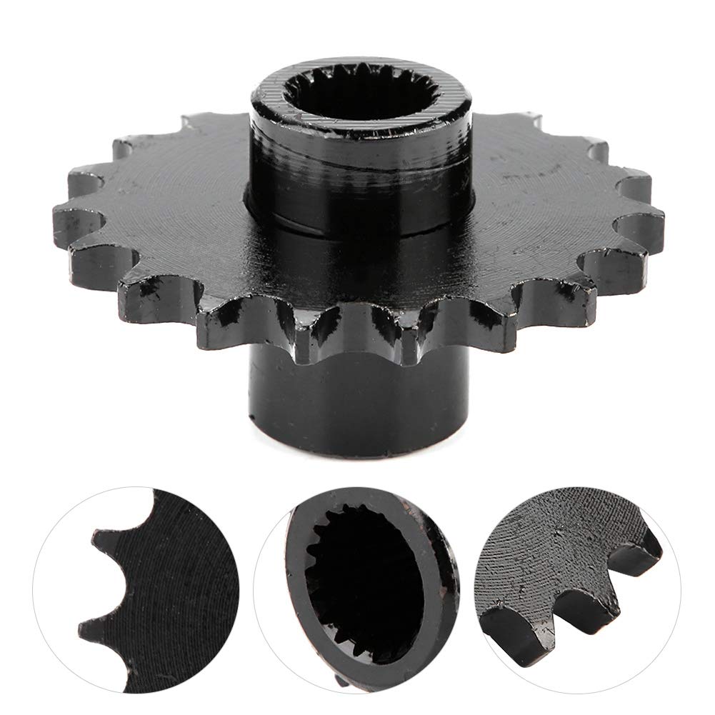 Qiilu Steel Front Sprocket 428 Chian 19 Tooth Front Sprocket for Gy6 ATV Quad Gokart Taotao Motorcycle Wheel Sprocket