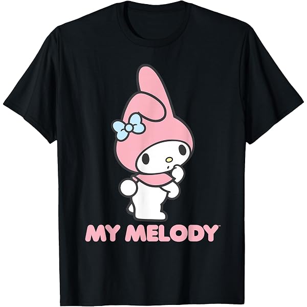 Amazon.com: My Melody Logo Tee T-Shirt : Clothing, Shoes & Jewelry