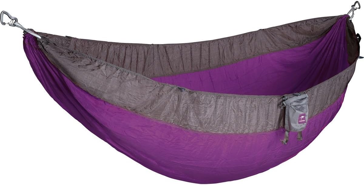 Kammok Roo Camping Hammock (Half-Moon Purple) - The World's Best Camping Hammock