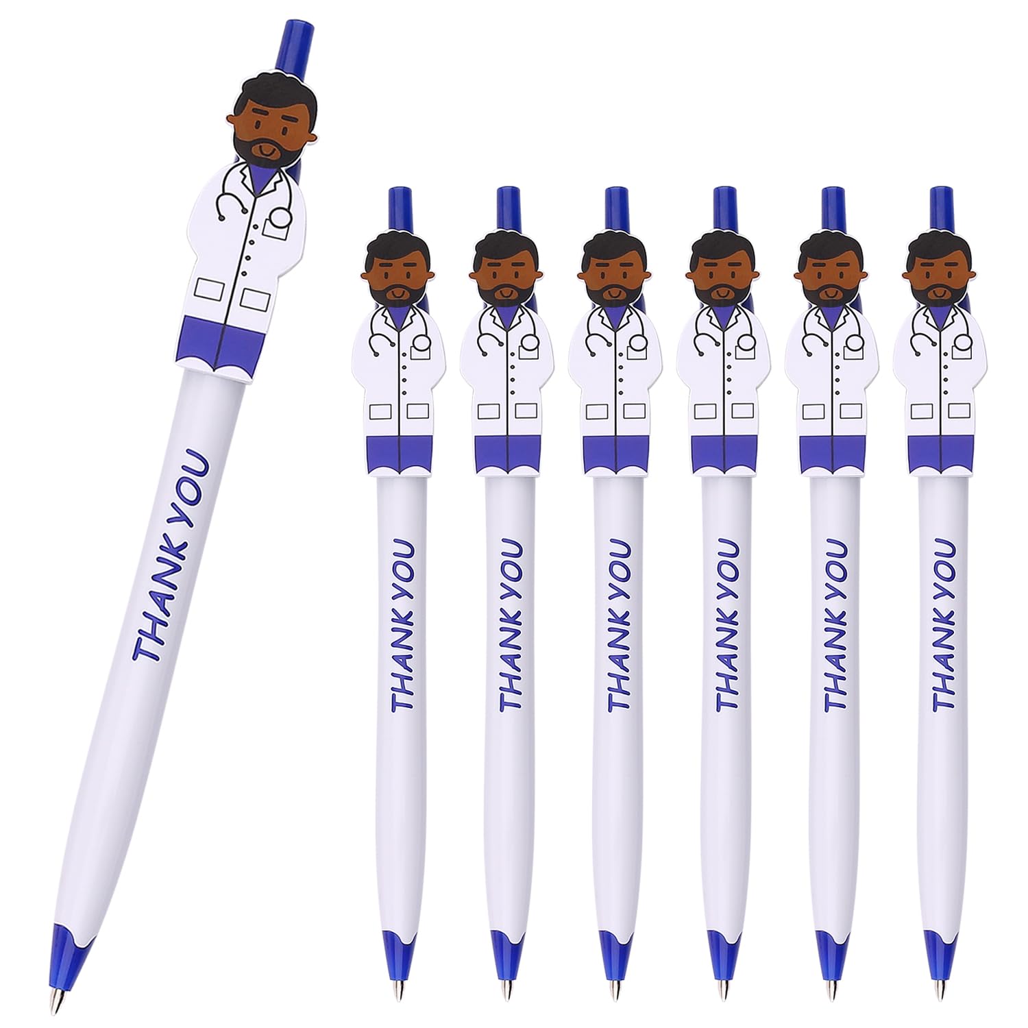 Sikao Cute Doctor Pens, Thank You Gifts Nursing Pens, CNA Nurse Week Gifts Bulk, NICU Doctor Nurse Appreciation Gifts for Medical Assistants Hospital Staff, Doctor Day Gifts (Blue 36 Pack)
