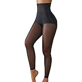 Takusun Tummy Control Footless Shapewear Leggings High Waisted Tummy Control Body Shaper Thigh Slimmer