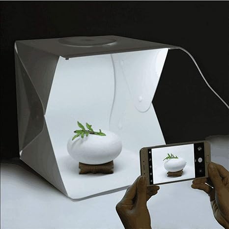 Caja de luz LED para Estudio fotográfico de 30 x 30 x 30 cm: Amazon.es: Electrónica