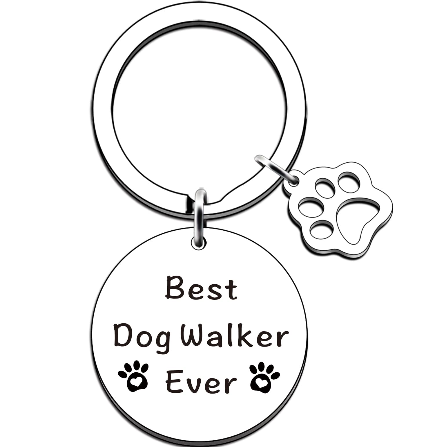 JMIMO Dog Walker Gifts Dog Lover Gift Appreciation Gifts for Dog Sitter Dog Caretaker Dog Owners Christmas Birthday Gifts Best Dog Walker Ever Keyring