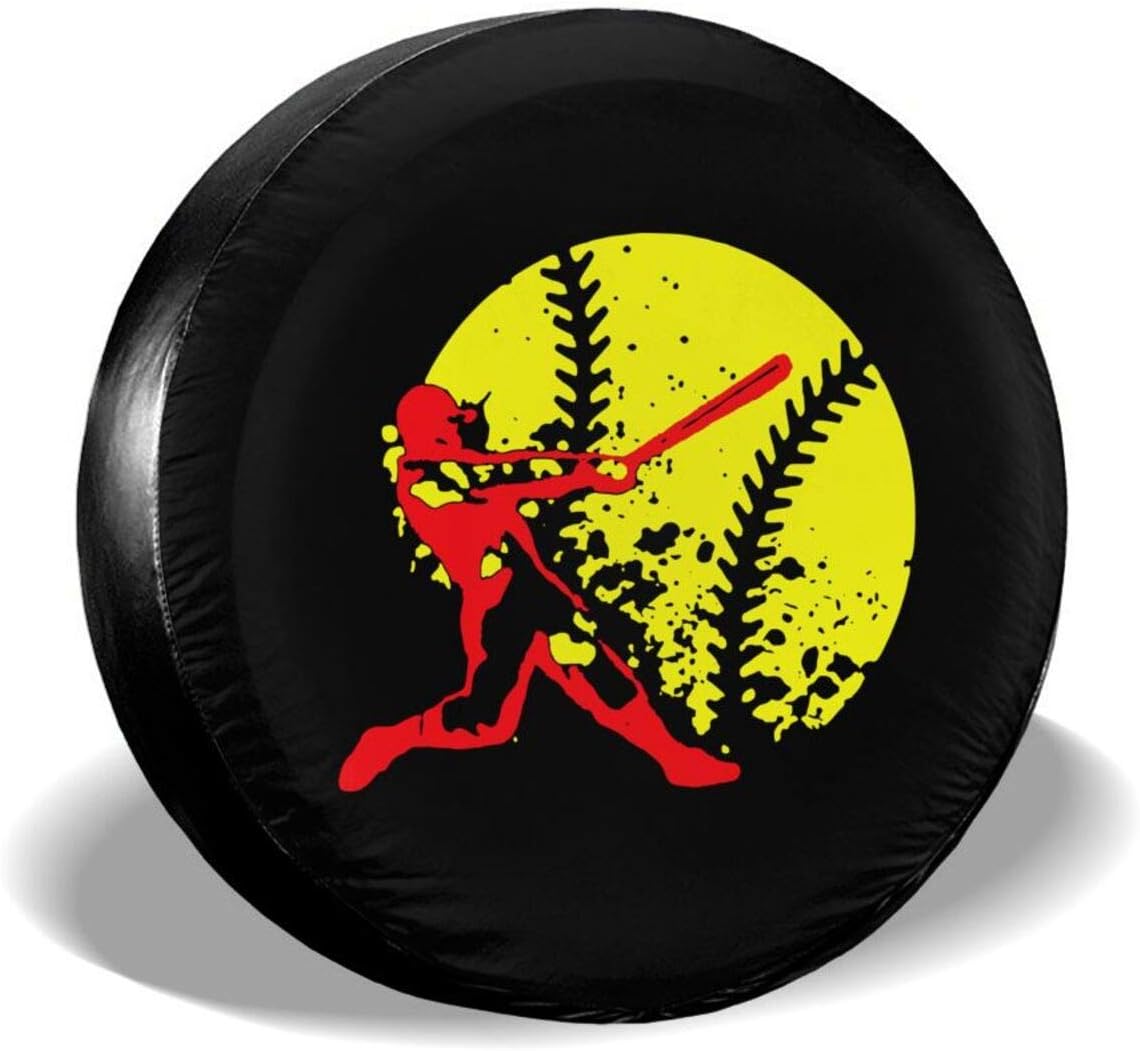 Baseball Player Baseball Lover Tire Covers Spare Wheel Tire