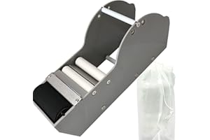 WELSTIK Water Activated Gummed Kraft Paper Tape Packaging Dispenser 3 Inch for Shipping, Carton and Box Sealing, Gray