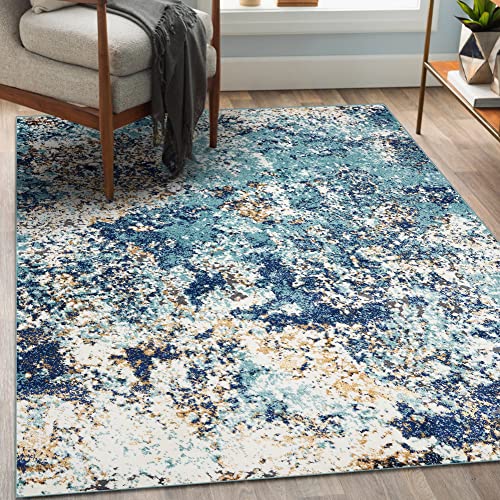 LUXE WEAVERS Rug Persian Rugs 6490 Abstract Area Rug Modern Design