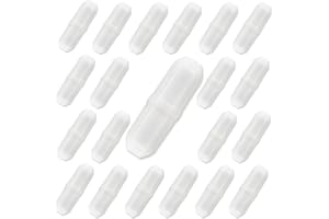 Joaoxoko Magnetic Stir Bars 20pcs PTFE Stirrer Mixer, 20 mm/ 0.8 Inch White Stir Bar
