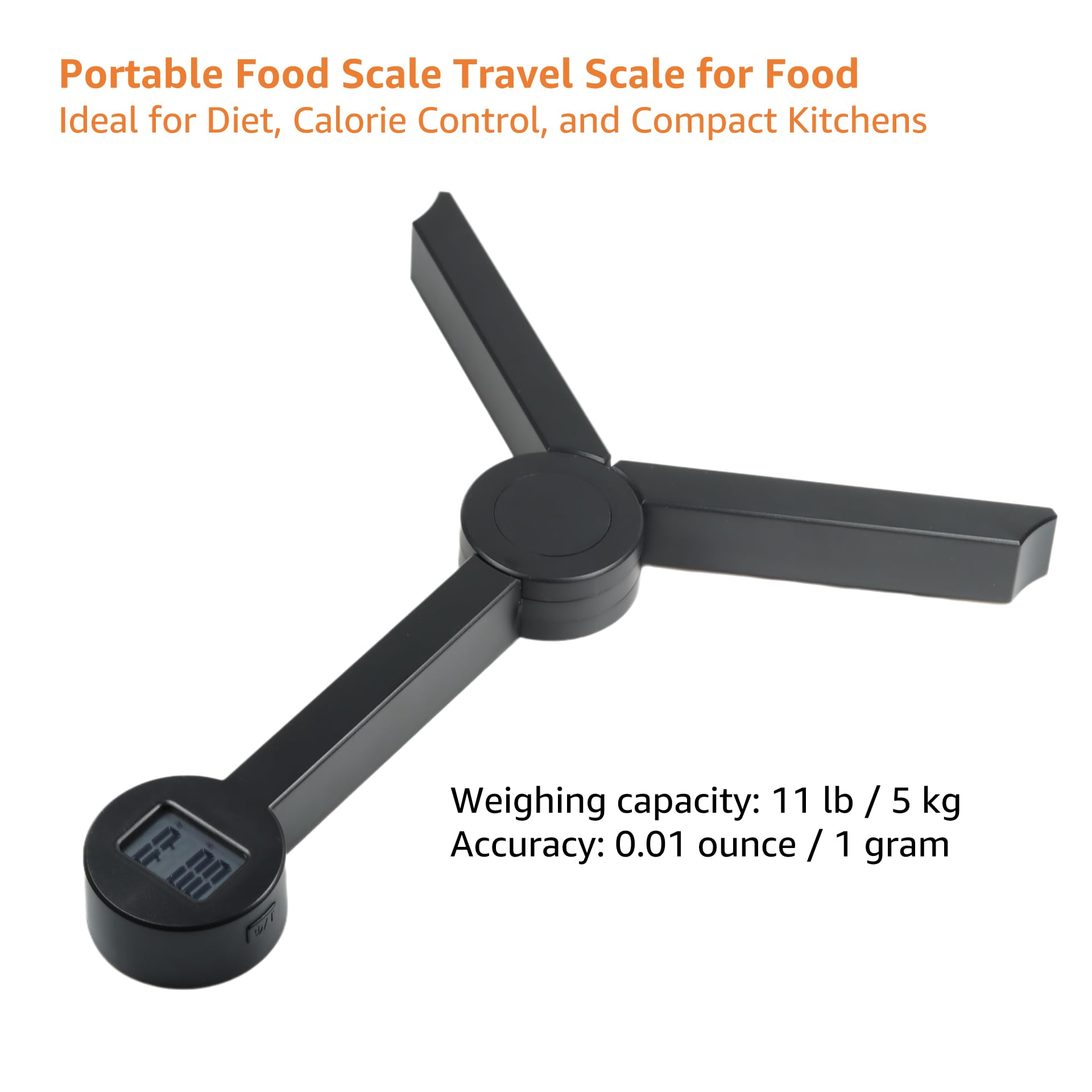 Portable Food Scale Travel Scale For Food, Small Folding Digital ...