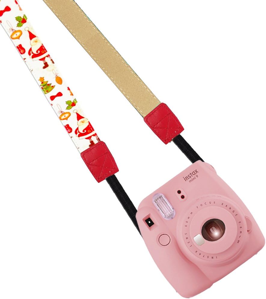 Katia Camera Neck Shoulder Strap Belt for Nikon/Canon/Sony/Olympus/Pentax/Mini 9 / Mini 8 / Mini 7s / Mini 25 / Mini 50s / Mini 90 / DC/Fujifilm Polaroid Instax Camera (Red)