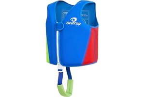 Owntop Kid Swim Vest Toddler Swim Vest with Adjustable Crotch Strap Toddler Floaties Boys Girls Buoyancy Jacket for 30-40-50-