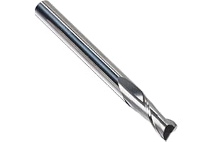 Kodiak Cutting Tools KCT136200 USA Made Premium Solid Carbide End Mill, Long Series, 2 Flute, 3/8" Shank, 1" Flute Length, 4" Overall Length