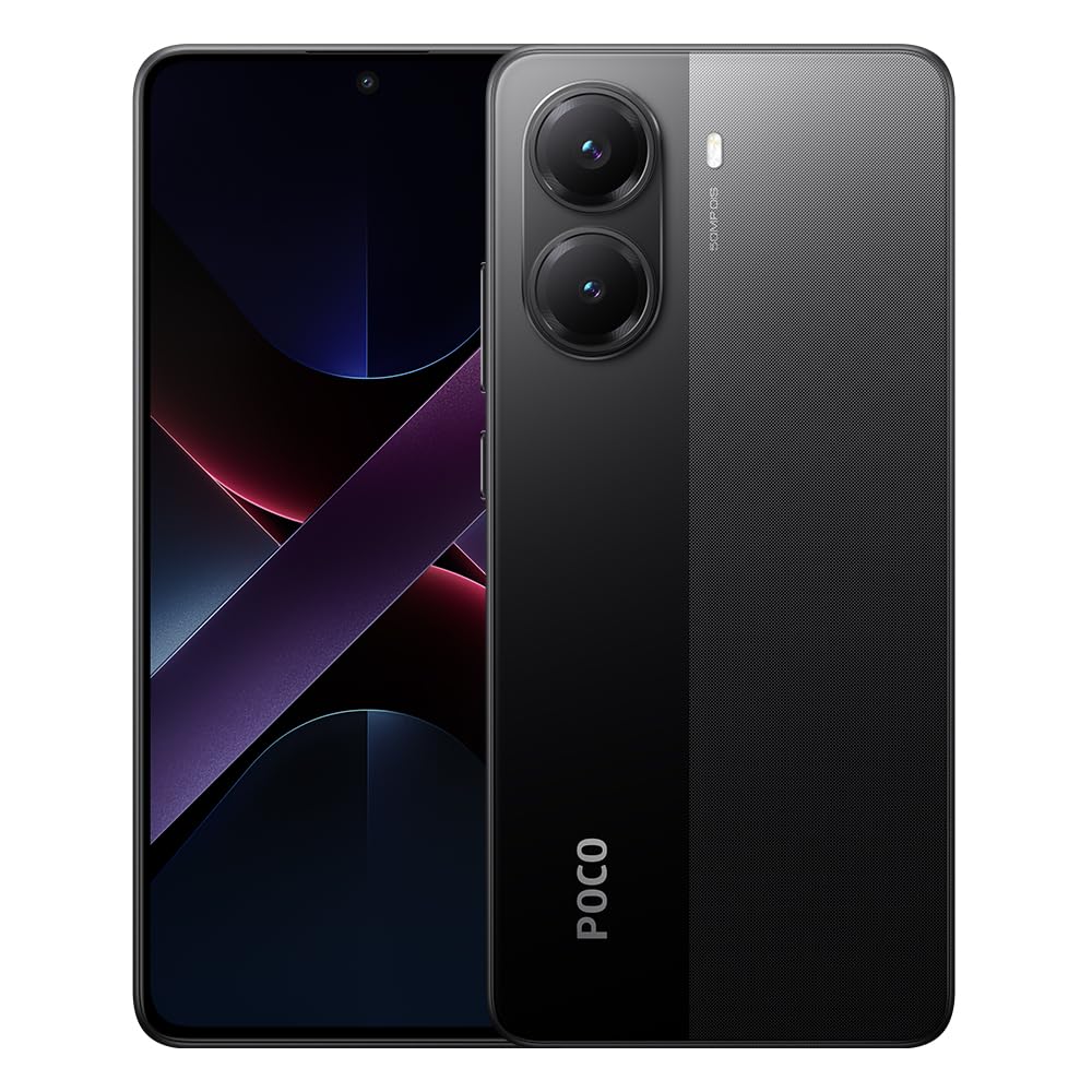 XIAOMI Poco X7 PRO 5G + 4G LTE (for Tmobile Mint Tello & Global) (256GB + 8GB) Ai 6.67" 50MP Gamers Phone NFC Dual sim Unlocked Model 2412DPC0AG (Black)