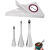 Cupcake & Doughnut Filler Tool with 3 Bismarck Piping Tips and 20 Disposable Piping Bags 12 inch