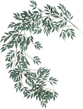 Fansi 1 Pcs Soie Simulation En Osier Plantes Artificielles Pour La Fete De Mariage Bureau Restaurant Decoration Murale Plantes Pour Plafond Balcon Salon Filles Chambre Amazon Fr Cuisine Maison