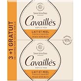 ROGE CAVAILLES Savon Surgras Extra-Doux Lait de Miel (Lot de 3 + 1 OFFERT)