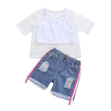 white denim shorts for baby girl