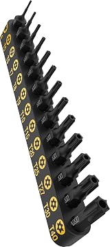 Lexivon Tamper Proof Torx Bit Set 13-Piece S2 Alloy Steel LX-301 view 3