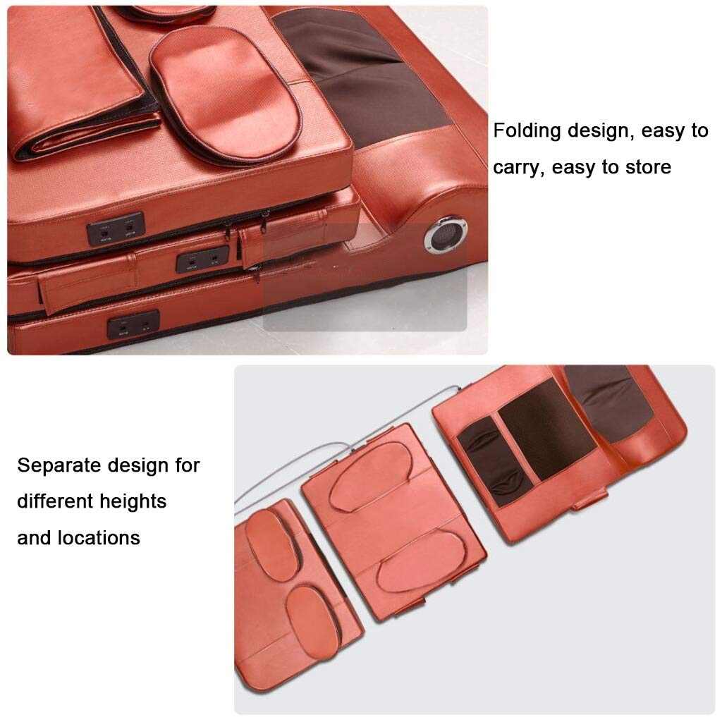 魅力的な マッサージチェア ラグジュアリーマッサージクッション電気混練マッサージチェアオフィスチェアマッサージクッションbluetooth機能の マッサージクッション座って二重使用マッサージチェア美しい新年の贈り物 Color Red Size 180 60cm 180 60cm Red