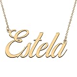 HUAN XUN Customized Custom Simple Any Name Necklace