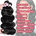 CYNOSURE human hair bundles with closure body wave bundles with closure human hair natural black 12 14 16+10