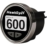 Hawkeye DepthTrax Edge Depth Finder, HD Color Display, 600 ft Maximum Depth, Transom Mount Transducer