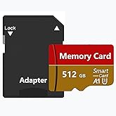 512GB Memory Card with Adapter High Speed TF Card Large Capacity Flash Cards for Smartphones/PC/Computer/Camera/Drone