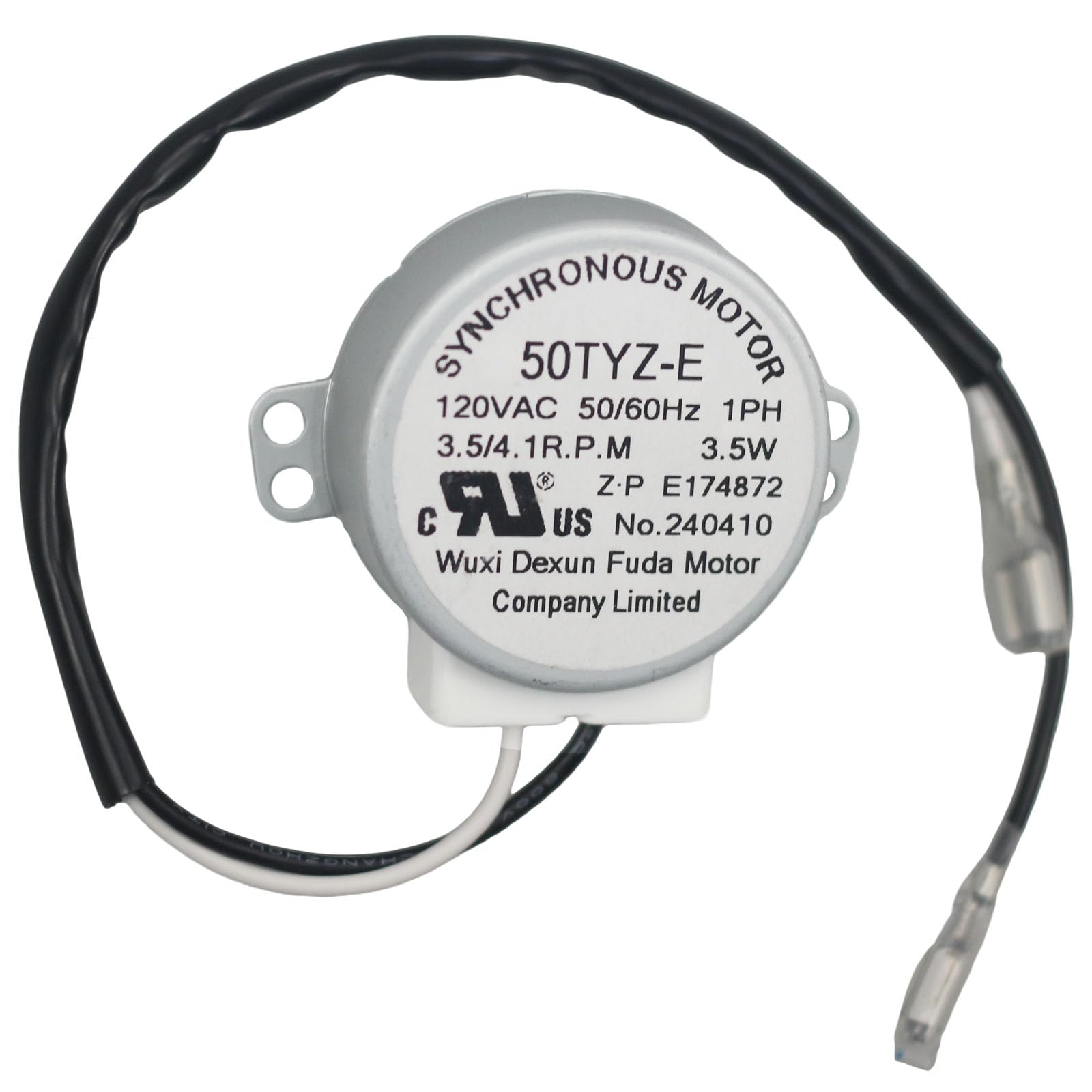 Photo 1 of Ice Maker Synchronous Motor 120v 60HZ 50TYZ-E Replacement Compatible with Commercial Household Ice Maker HZB-12/A HZB-12/B HZB-12/H HZB-12/G HZB-22BF HZB-15 HZB-12YLR HZB-20YLR, 3.5/4.1 R.P.M. 50/60HZ