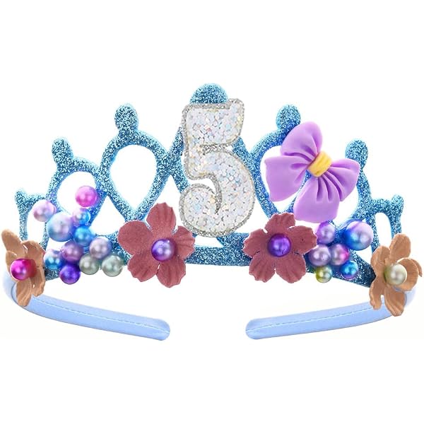 5. Geburtstagskrone – Prinzessin Haarband Mit Blumen Für Die Perfekte Kinderparty