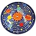 HUAHOO Kids Round Rug Solar System Learning Area Rug Children's Fun Area Rug - Non Slip Bottom (NASA Stars, 39