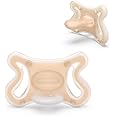 Suavinex Zero Zero Silicone Baby Pacifier w/SX Pro Physiological Pacifier Nipple (0-6M), Fair