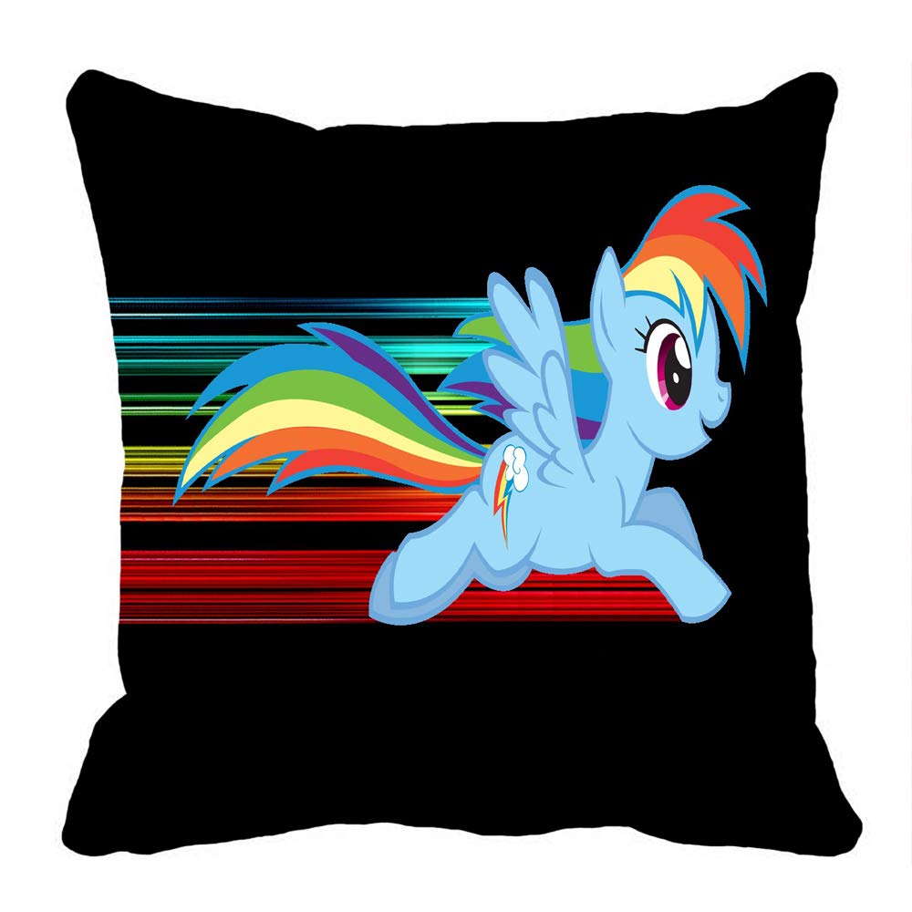 Naierkeji My Little Pony Rainbow Dash Pillow Case 16 X 16 in