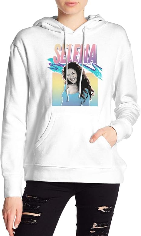 Amazon.com: Shxjdthafa Selena Quintanilla Womens Sweatshirt Hoodie Comfort Hoodies White: Clothing