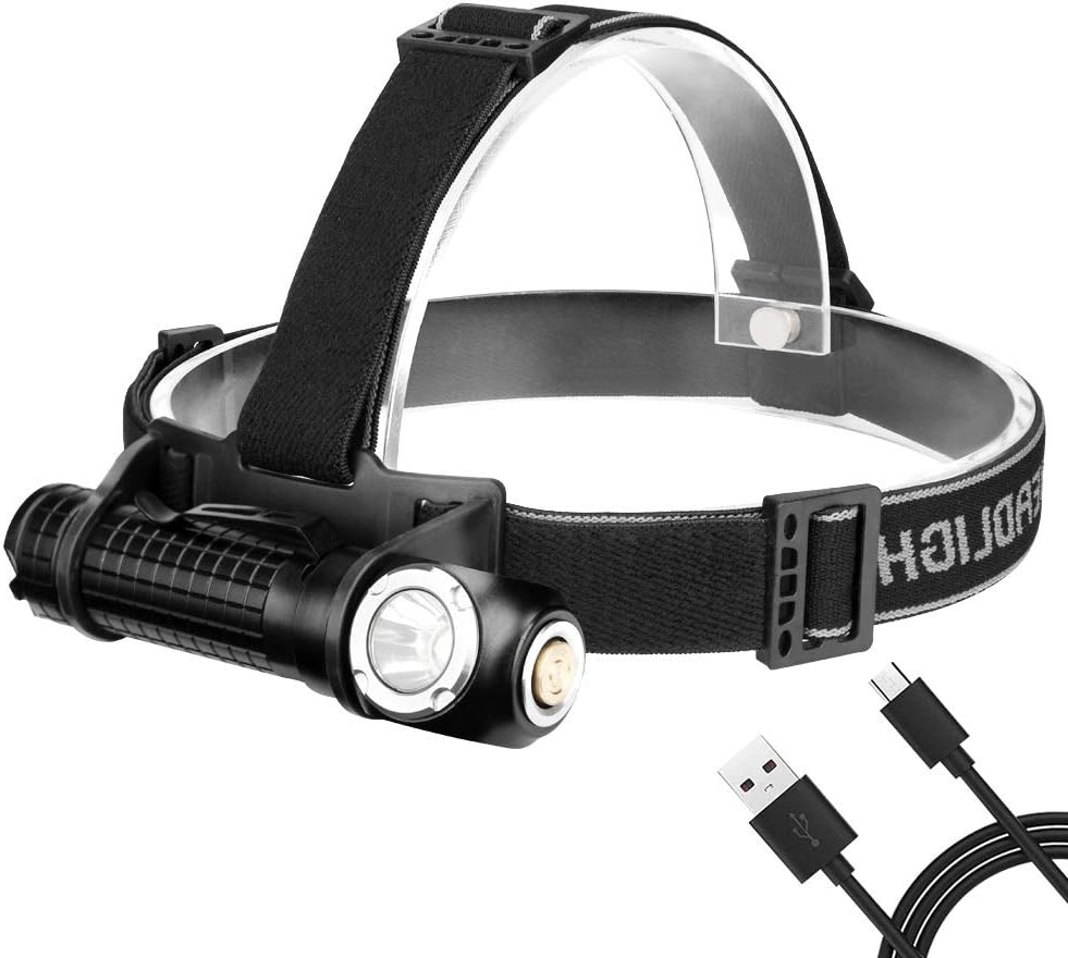 WODT 2 in 1 LED Torch,750 lumens Versatile Illumination Tool Handheld Flashlight or Head Torch L2 strong headlamp for Outdoor riding