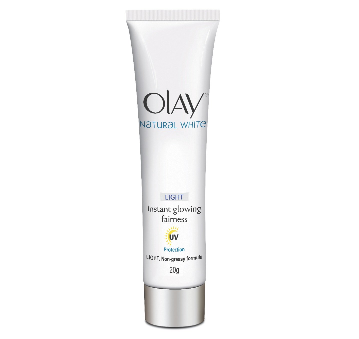 olay natural white instant glowing fairness cream 20gm