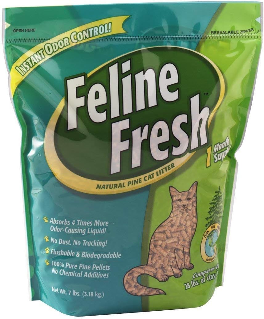 Feline Fresh Natural Pine Cat Litter 7 lbs. (2 Packs) Amazon.ca Pet