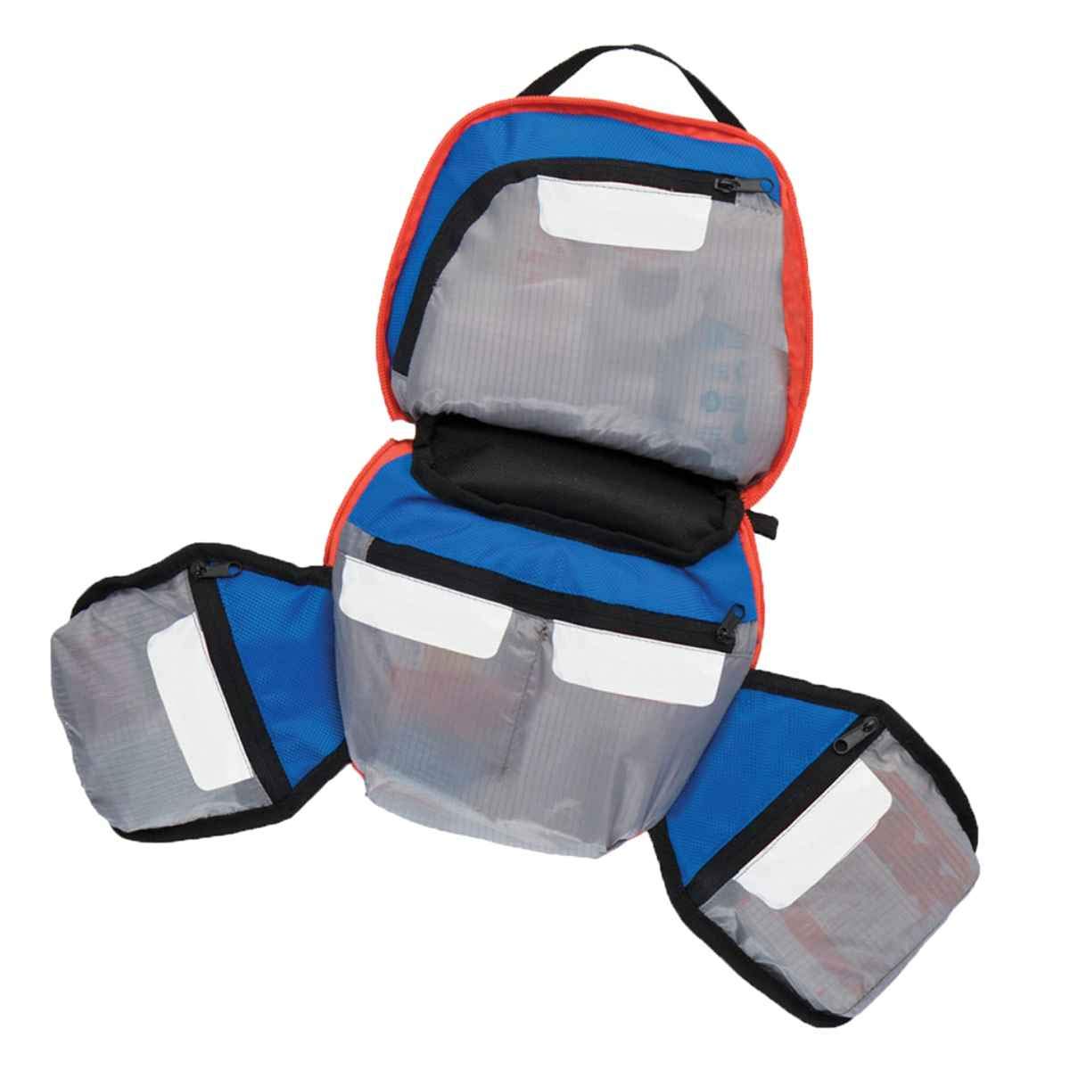 Adventure Medical Kit Custom Empty Kit Bag Pocket label System for quick access Zipped pockets to keep items clean easy access,Blue