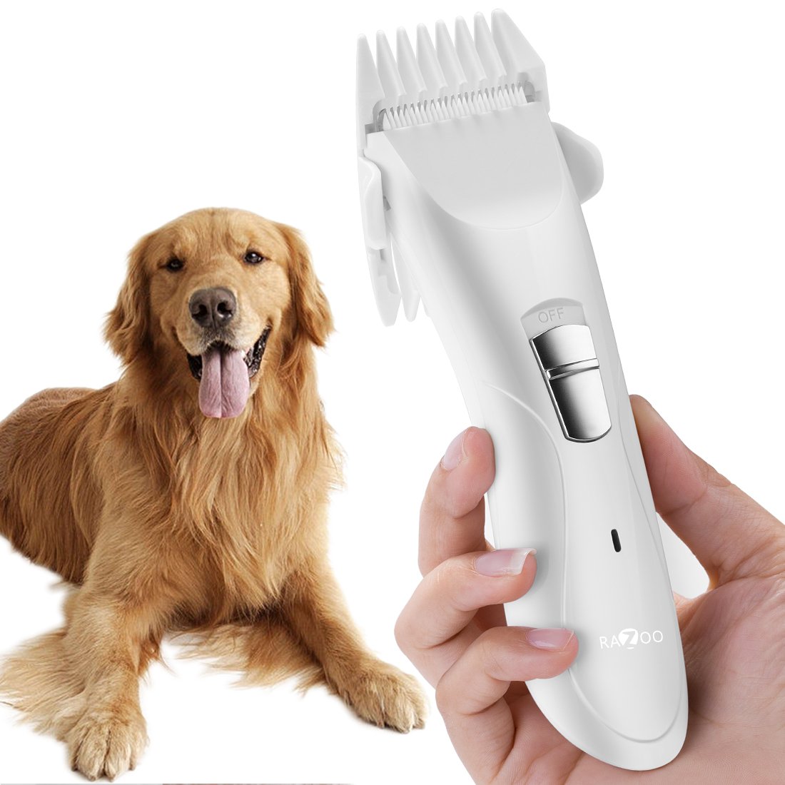 Heavy Duty Pet Hair Clipper Dogs Cats Cordless Professional Grooming Trimming Kit Set