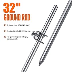 MOKIKUBA Portable Ground Rod - 304 Stainless Steel