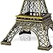 SiCoHome Eiffel Tower Statue 9.8inch Bronze Paris France Centerpiece Metal Eiffel Tower for Cake Topper,Gifts,Party and Home Decoration