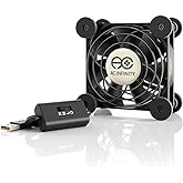 AC Infinity MULTIFAN S1, Quiet 80mm USB Fan, UL-Certified for Receiver DVR PlayStation Xbox Computer Cabinet Cooling