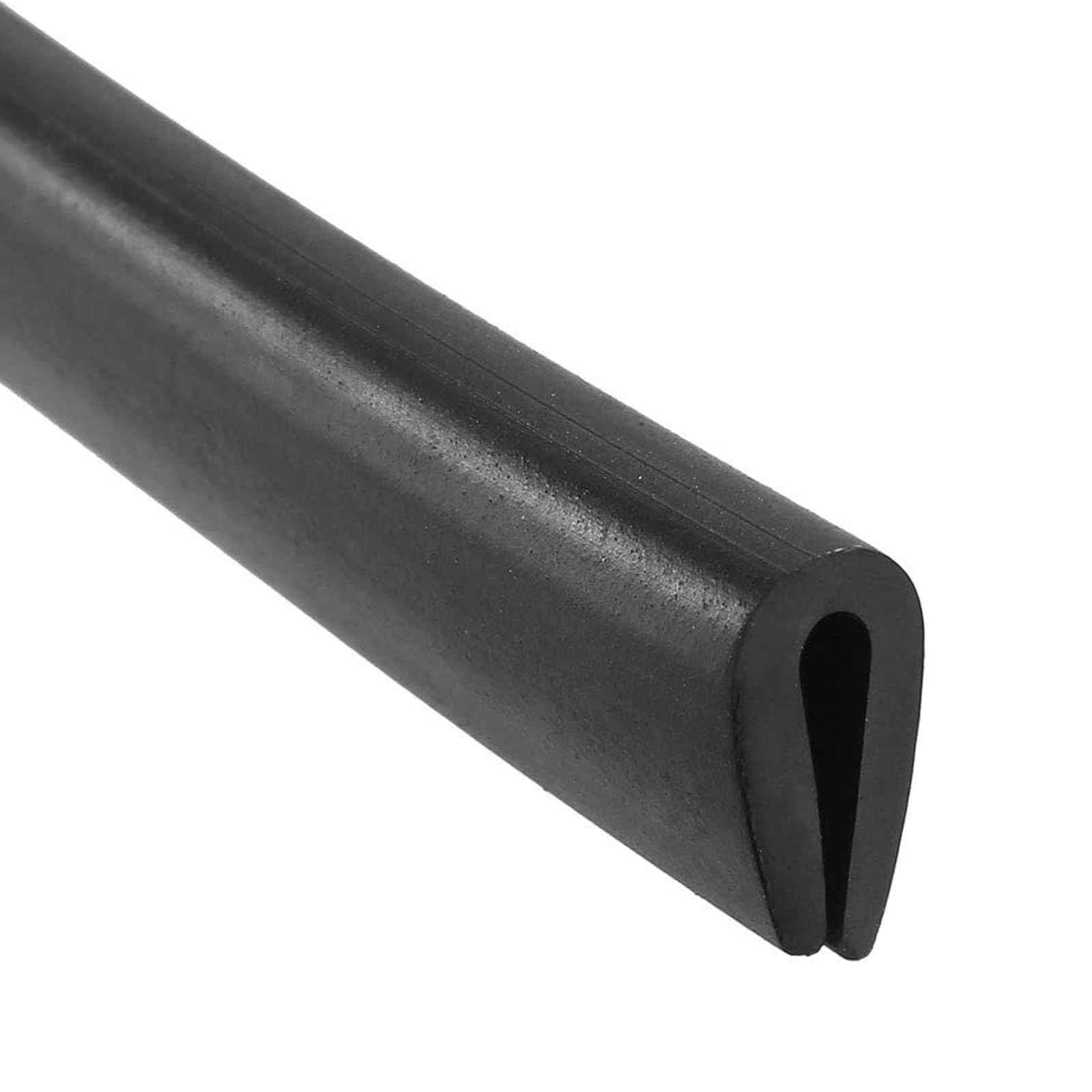 TA-VIGOR Edge Trim U Seal, Black PVC U-Seal Channel Edge Protector Sheet Fits 1.5-2mm Edge 3Meter/9.84Ft Length